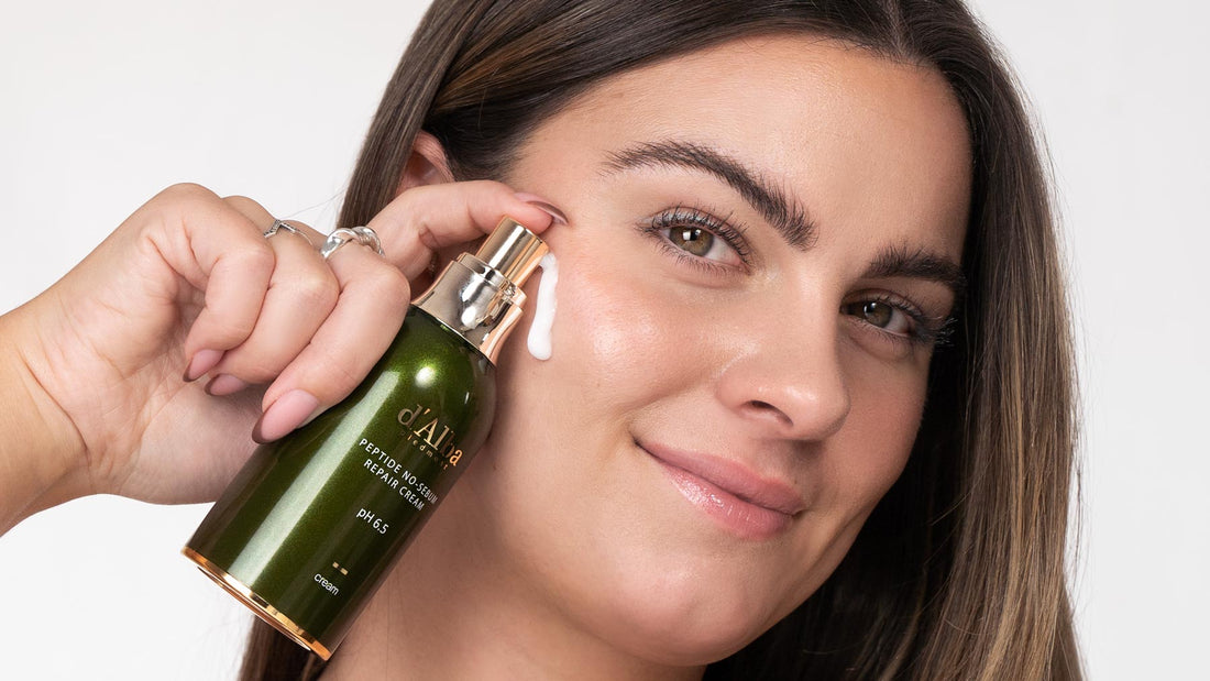 bekjempe-fine-linjer-tørr-hud-dalba-peptide-repair-cream-koreansk-hudpleie