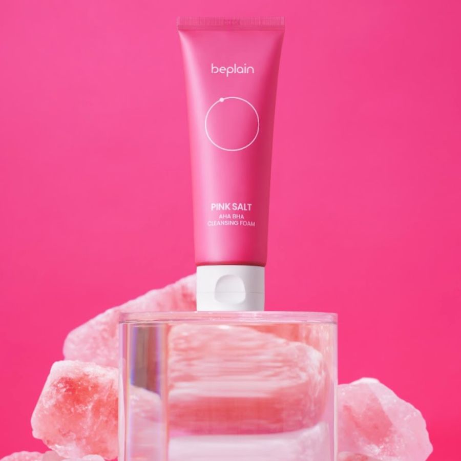 Beplain Pink Salt AHA BHA Cleansing Foam