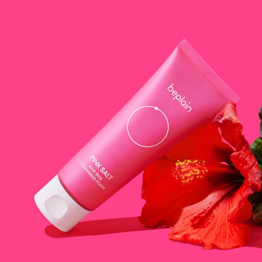 Beplain Pink Salt AHA BHA Cleansing Foam