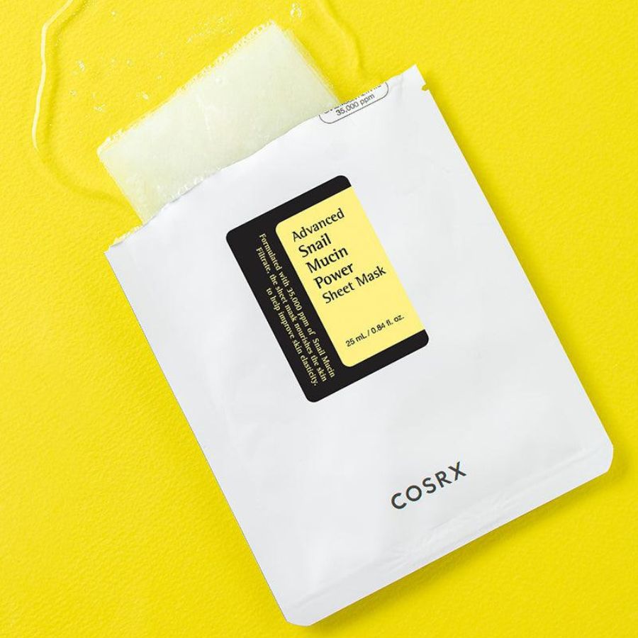 COSRX Advanced Snail Mucin Power Sheetmask SkinSecret Koreansk Hudpleie