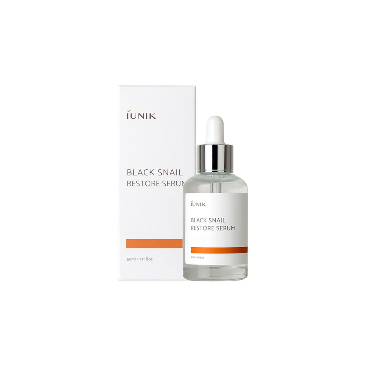 IUNIK Black Snail Restore Serum boks Koreansk Hudpleie