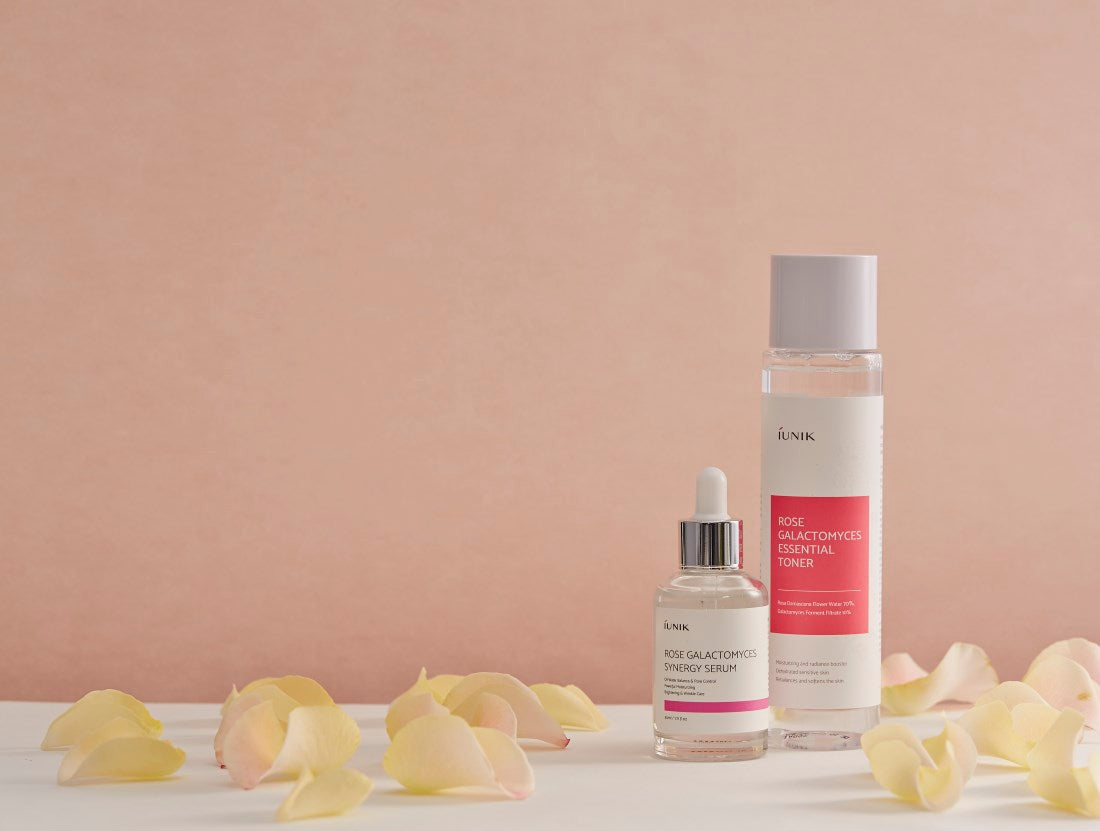 IUNIK Rose Galactomyces Essential Toner Serum