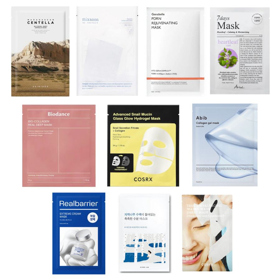Sheetmaske kit - Koreansk hudpleie
