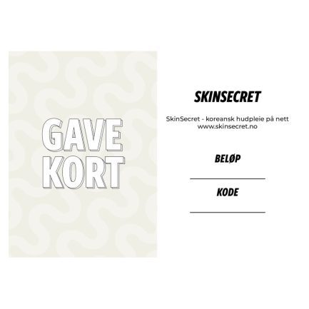 Skinsecret gavekort