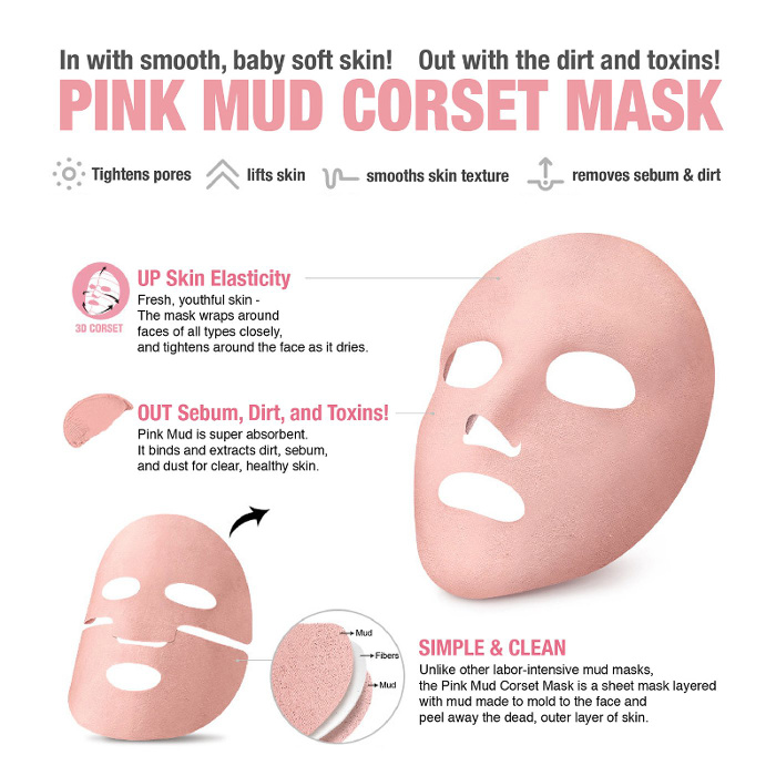 pink mud corset mask sonatural