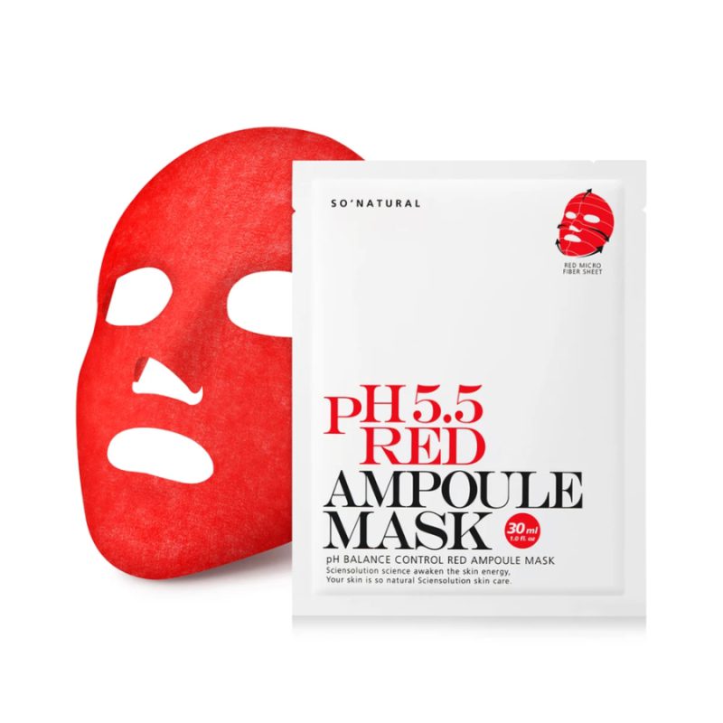 SO NATURAL pH 5.5 Red Ampoule Mask