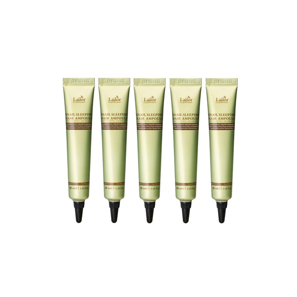LADOR Snail Sleeping Hair Ampoule 5 x 20ml SkinSecret.no