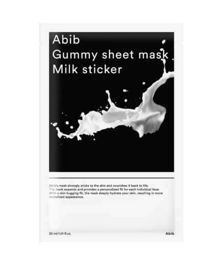 abib_gummy_sheet_mask_milk_sticker_skinsecret_koreansk_hudpleie