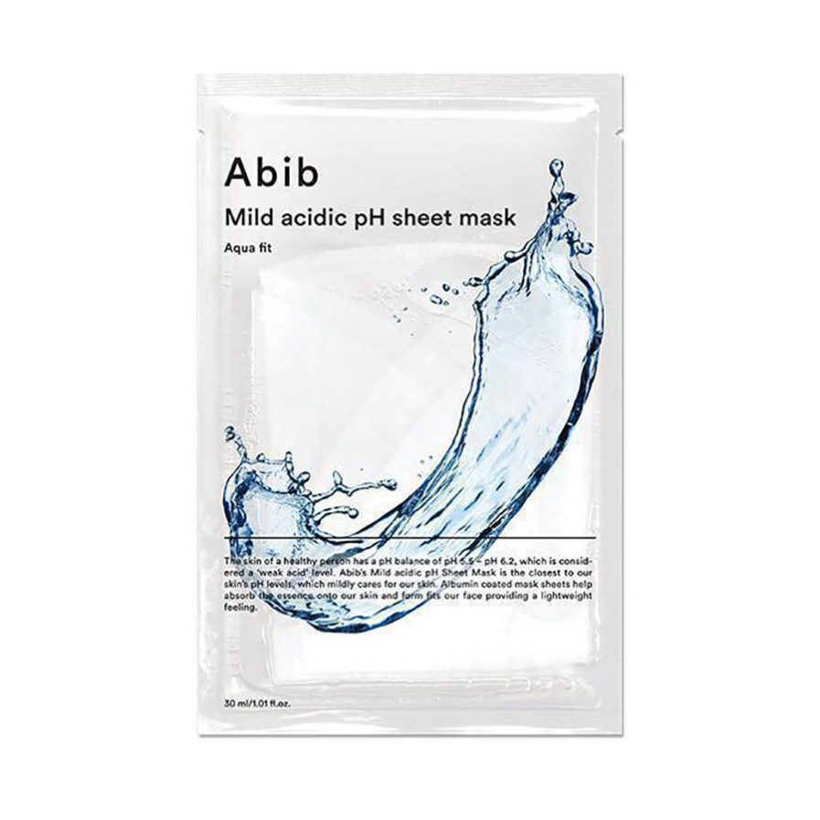 abib_mild_acidic_ph_sheet_mask_aqua_fit_skinsecret_koreansk_hudpleie