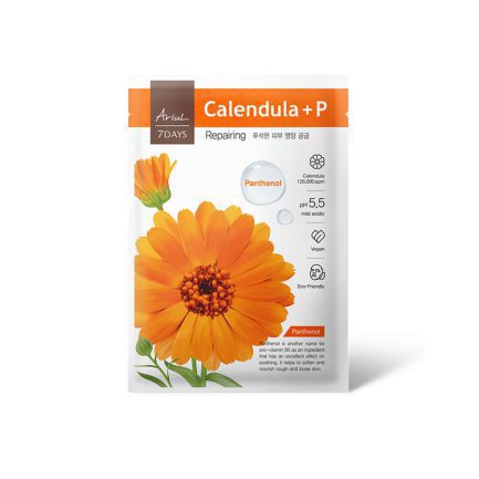 ariul_7_days_calendula_p_repairing_sheet_mask_skin_secret_koreansk_hudpleie