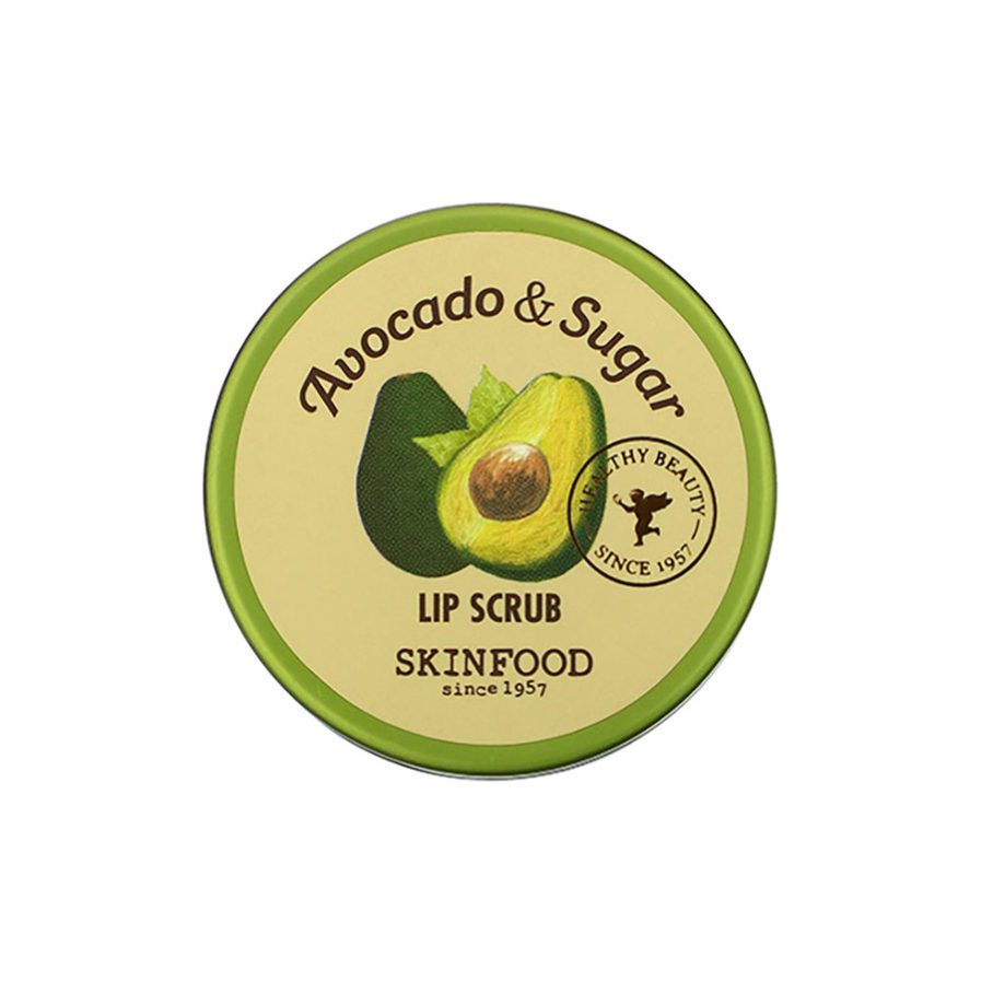 skinfood_avocado_sugar_lip_scrub_skin_secret_koreansk_hudpleie