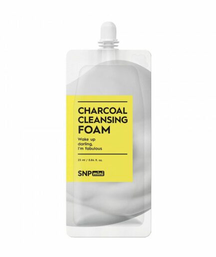 SNP_mini_charcoal_cleansing_foam_skin_secret_koreansk_hudpleie