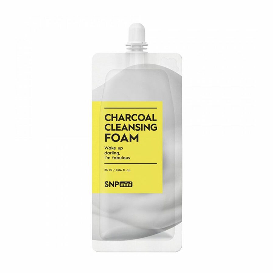 SNP_mini_charcoal_cleansing_foam_skin_secret_koreansk_hudpleie
