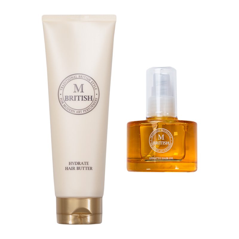 BRITISH M Hair Oil & Treatment Set