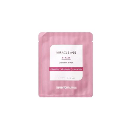 THANK YOU FARMER Miracle Age Repair Cotton Mask 1pc SkinSecret Koreansk Hudpleie