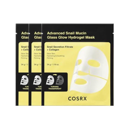 COSRX Advanced Snail Mucin Glass Glow Hydrogel Mask x 3