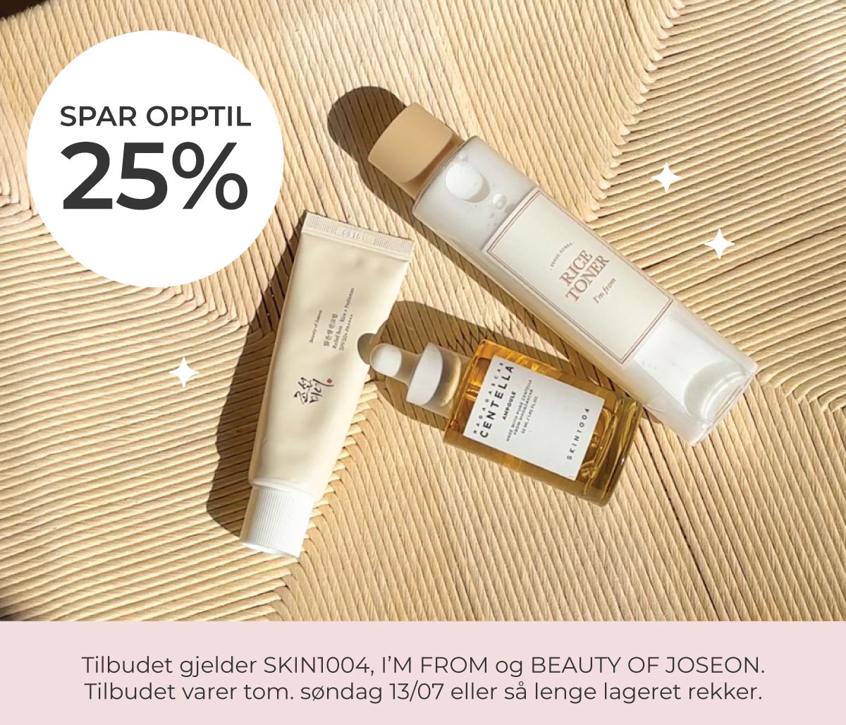 Sommertilbud: 25% på I'm From, Skin1004 og Beauty Of Joseon