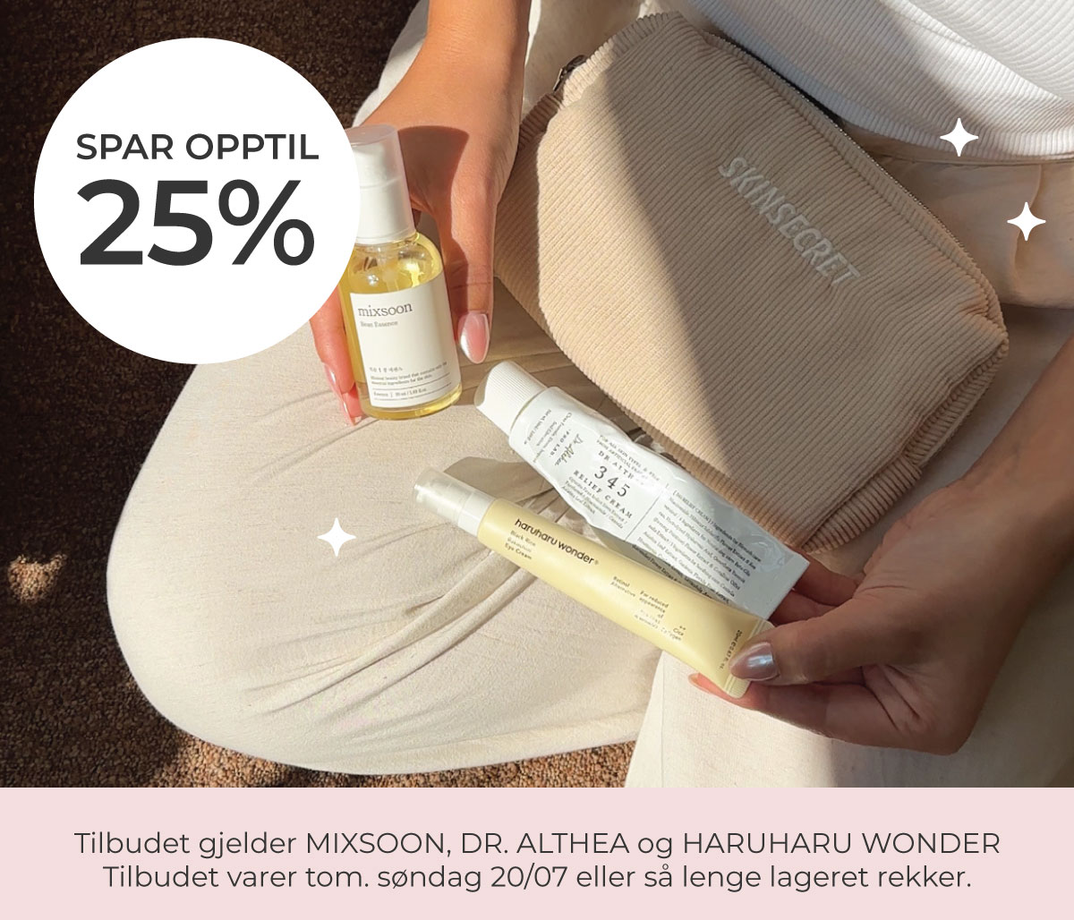 Sommertilbud: Spar opptil 25% på Haruharu Wonder, Mixsoon og Dr. Althea