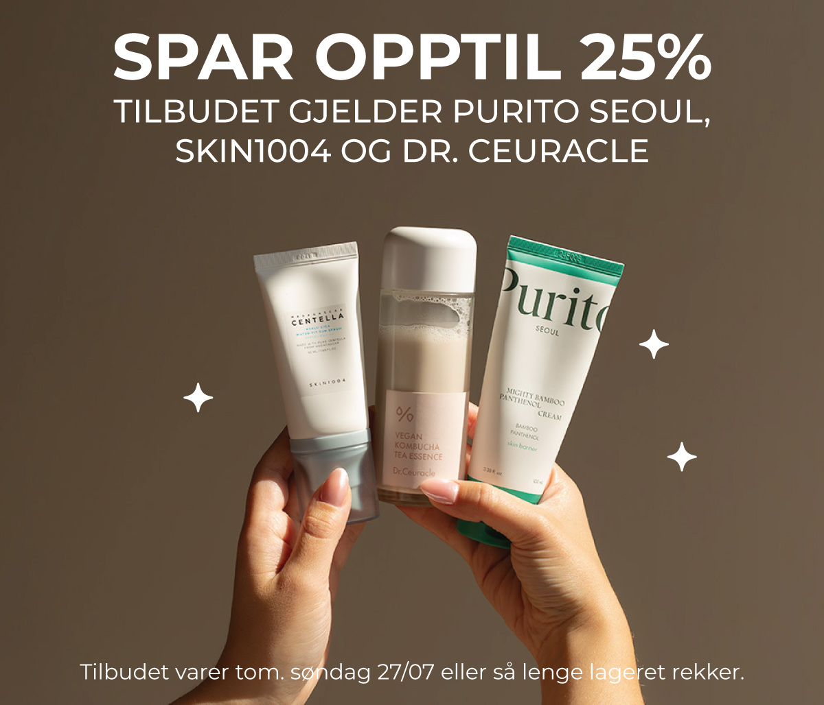 Sommertilbud: Spar opptil 25% på Skin1004, Dr. Ceuracle og Purito SEOUL