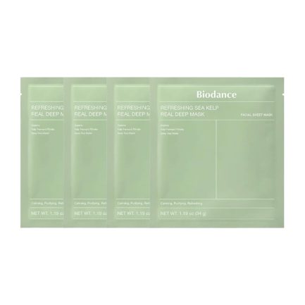 Biodance Refreshing Sea Kelp Real Deep Mask 4 stk