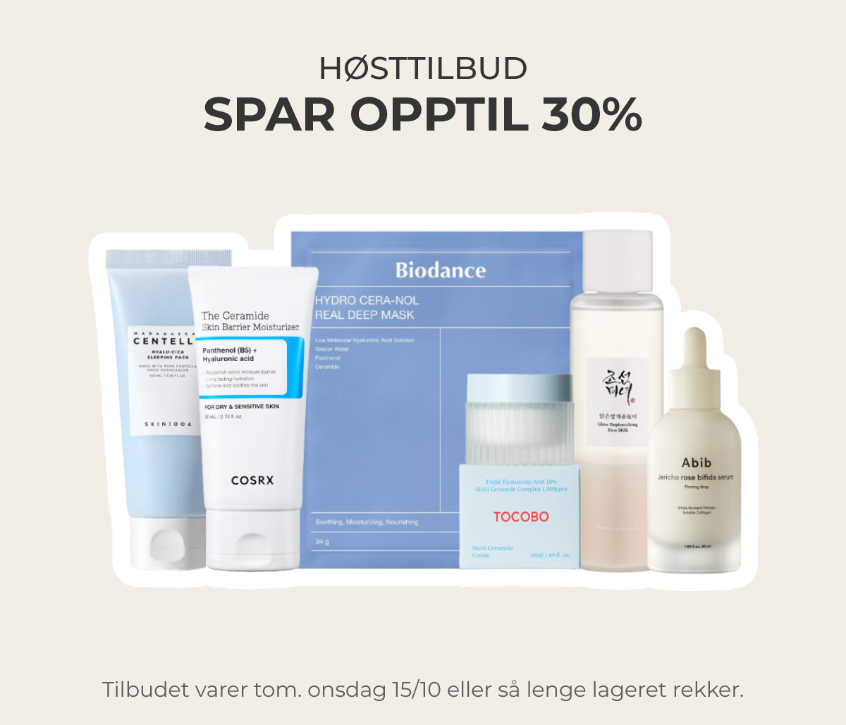 Høsttilbud - spar opptil 30%