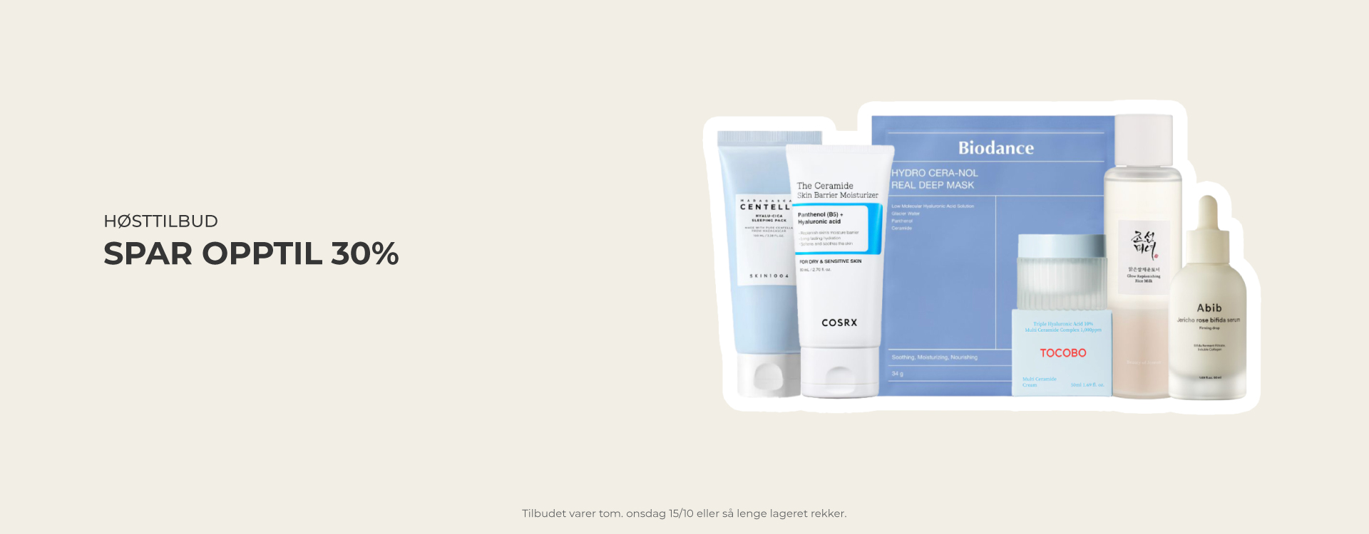 Høsttilbud - spar opptil 30%