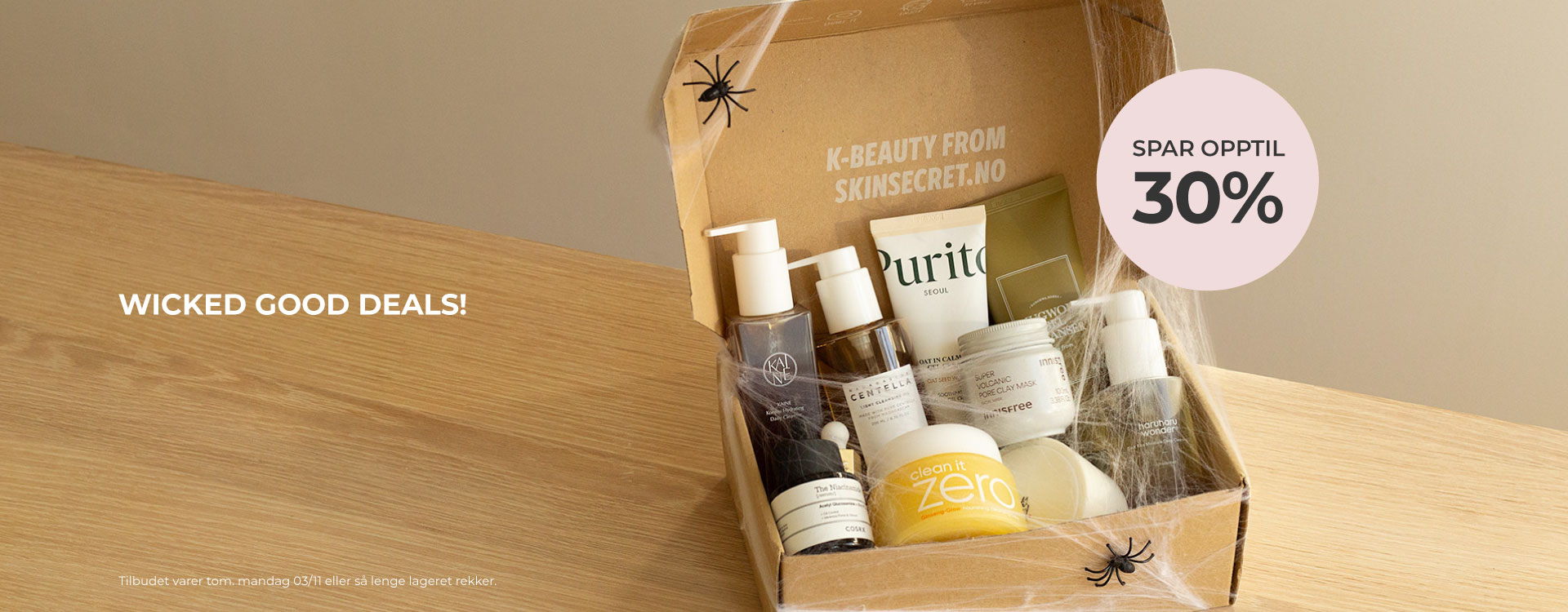 wicked good deals opptil 30% på koreansk hudpleie!