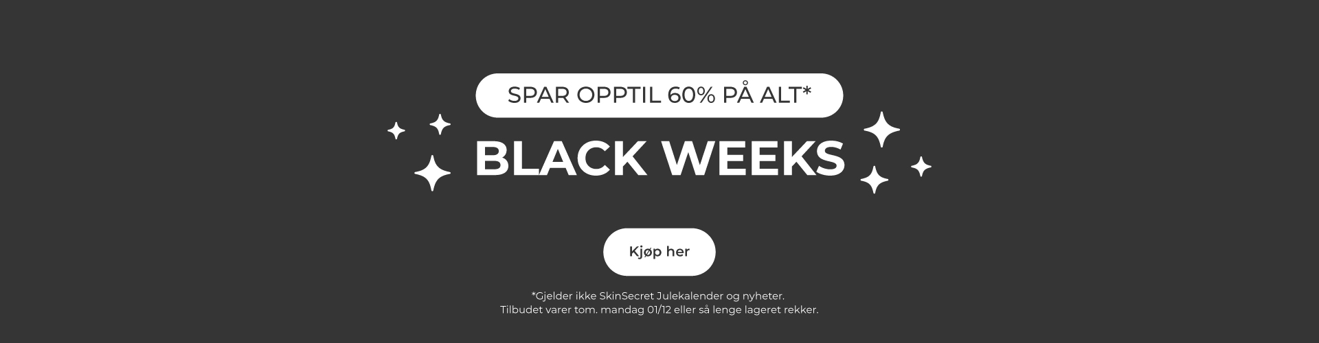 Black Weeks - spar opptil 60%