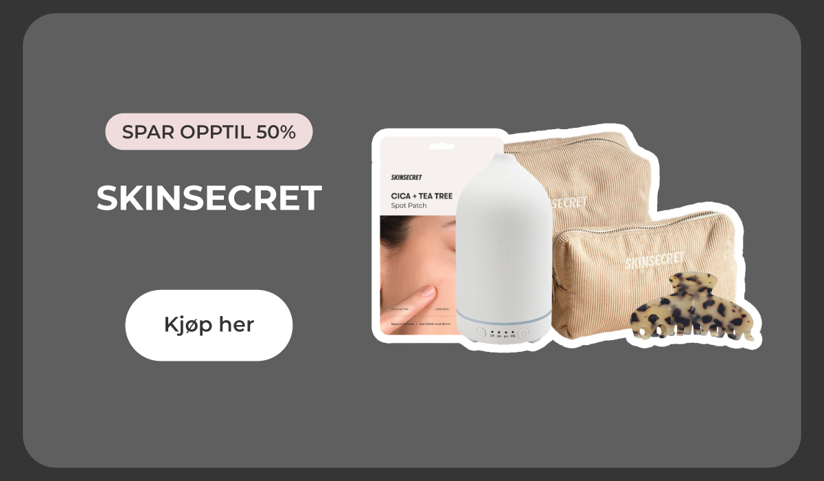 Spar opptil 50% på SkinSecret-merket