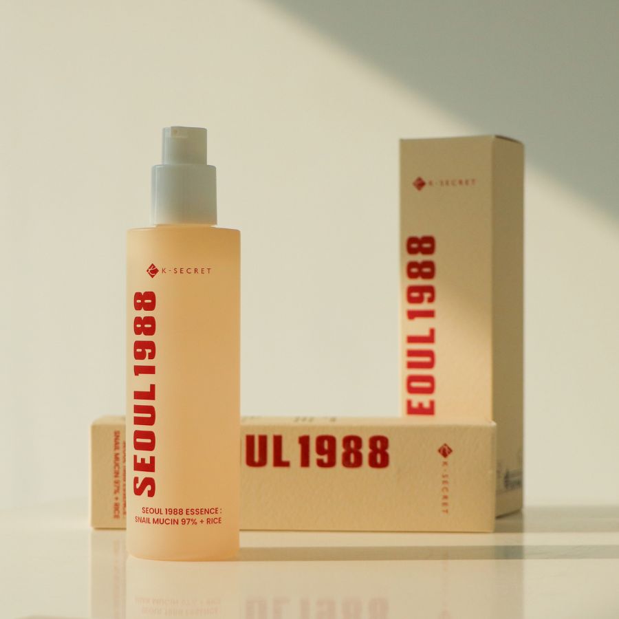 K-Secret SEOUL 1988 Essence : Snail Mucin 97% + Rice K-Secret SEOUL 1988 Essence : Snail Mucin 97% + Rice