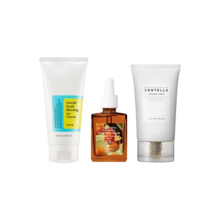 3-stegs hudpleierutine kombinasjonshud