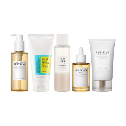 Koreansk 5-stegs Hudpleierutine Kombinasjonshud