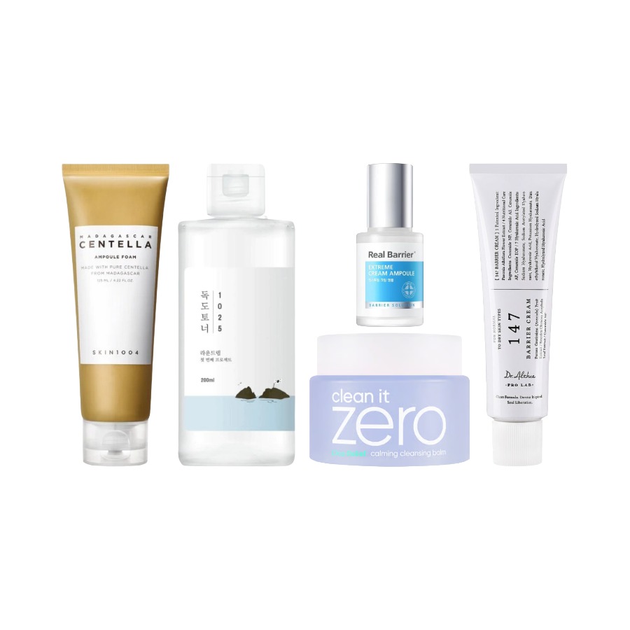 Koreansk 5-Stegs Hudpleierutine Sensitiv Hud Koreansk 5-Stegs Hudpleierutine Sensitiv Hud