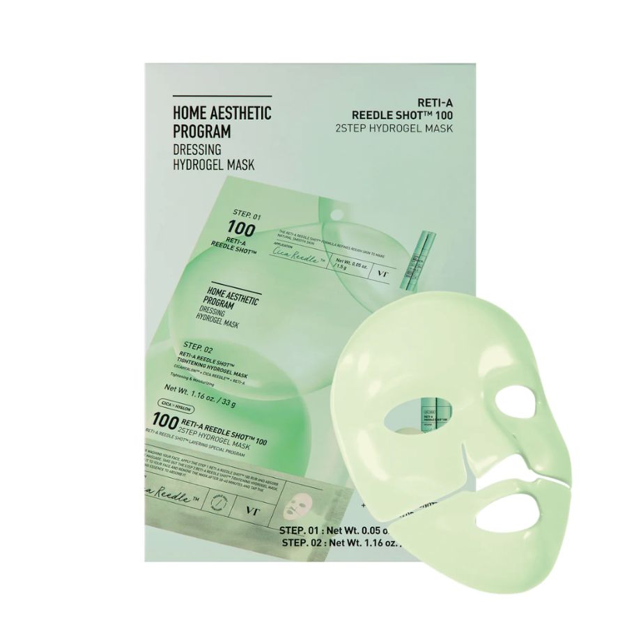 VT Cosmetics Reti-A Reedle Shot 100 2 Step Hydrogel Mask