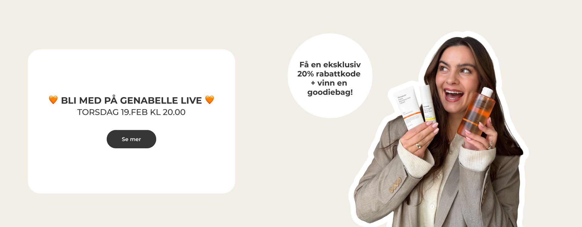 Vi lanserer Genabelle! Se livesending her.