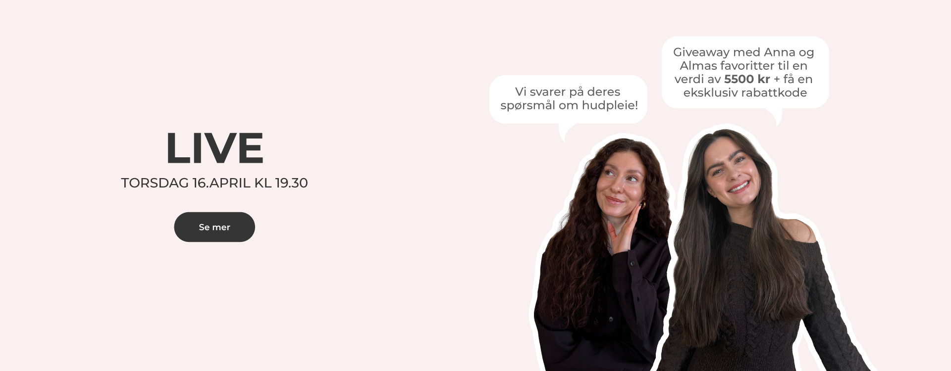 LIVESHOPPING - Q&A med Anna og Alma