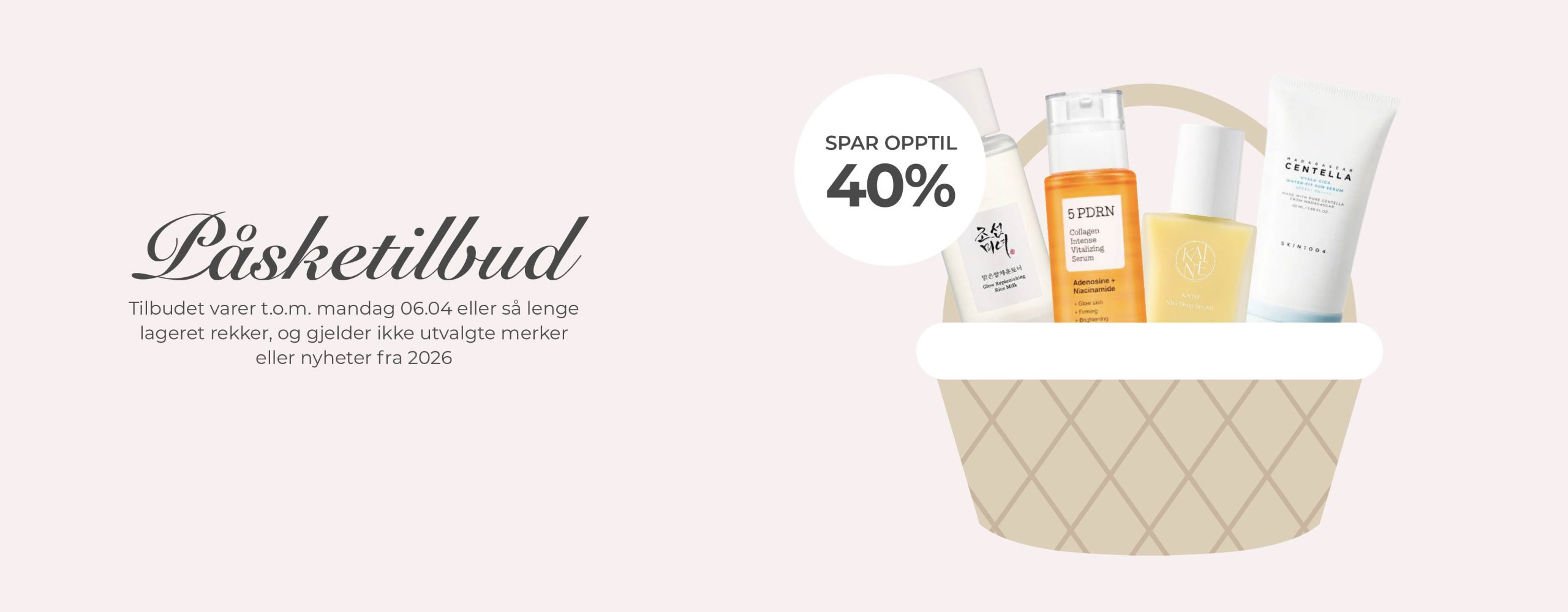 PÅSKETILBUD - spar opptil 40% på Koreansk hudpleie hos SkinSecret