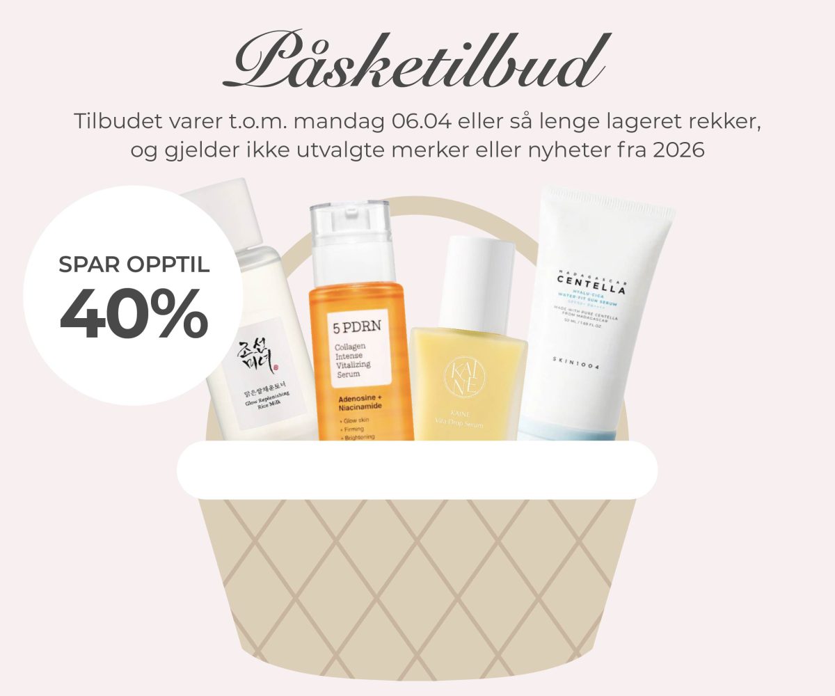 PÅSKETILBUD - spar opptil 40% på Koreansk hudpleie hos SkinSecret