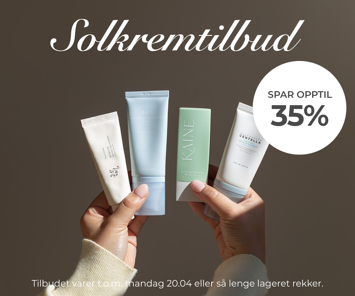 Solkremtilbud - spar opptil 35% på koreansk solkrem