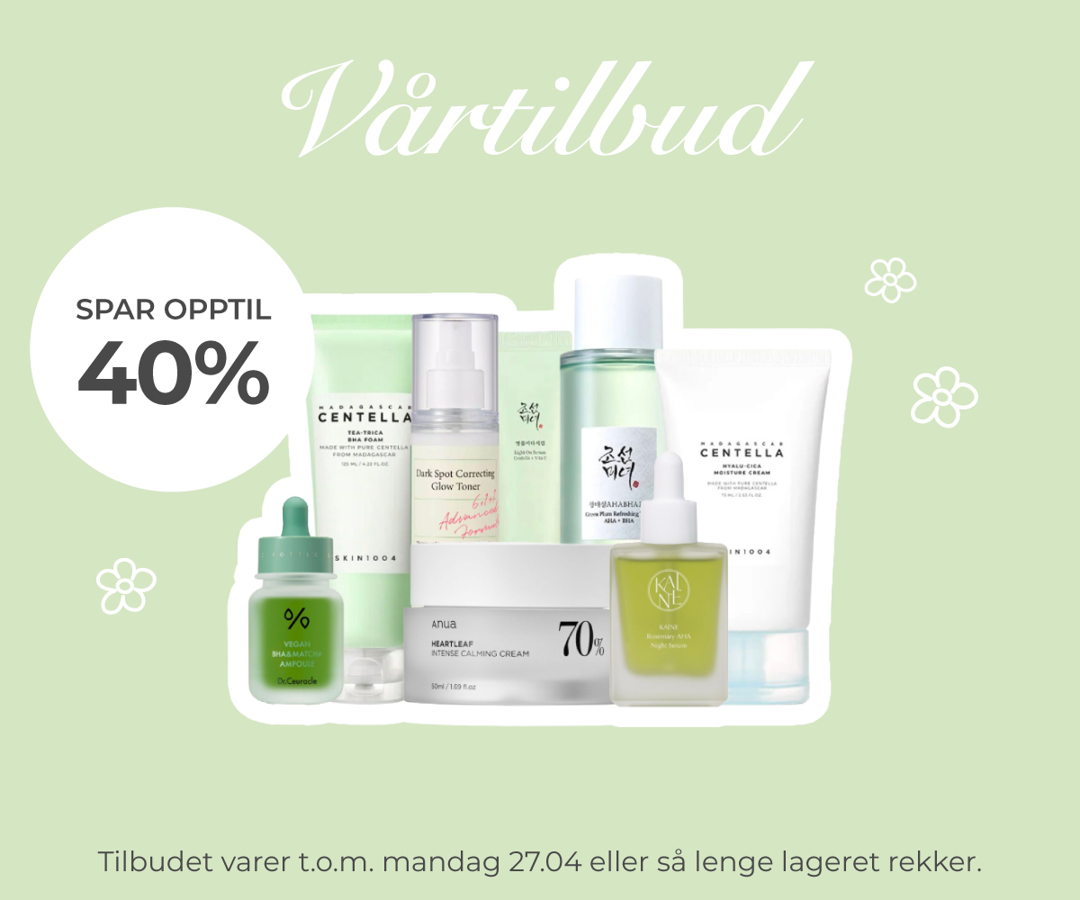 Forside - vårtilbud: spar opptil 40% på K-beauty