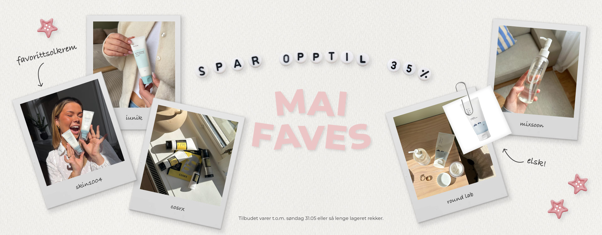 maifavoritter - spar opptil 35%