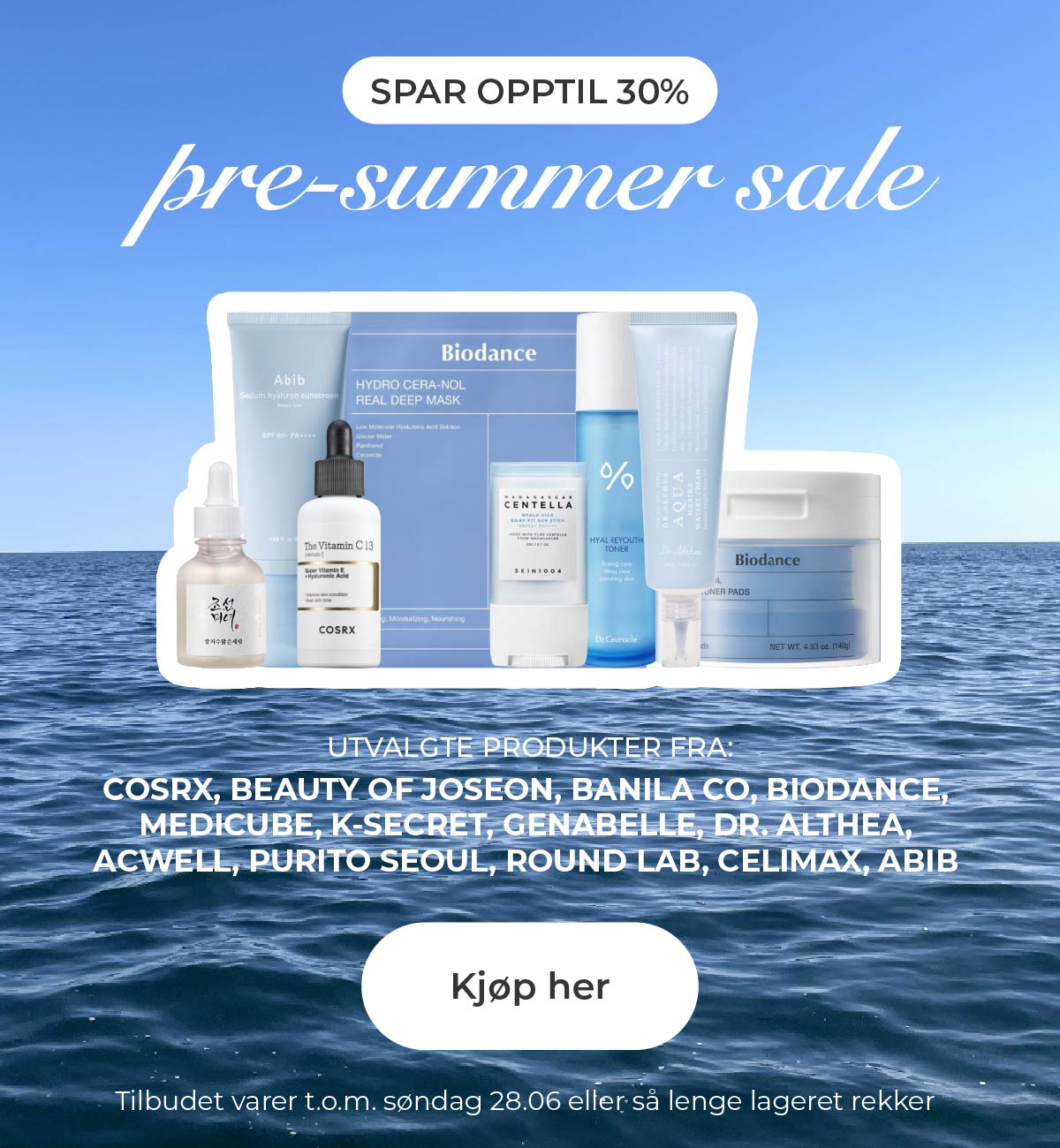 Pre summer sale - koreansk hudpleie