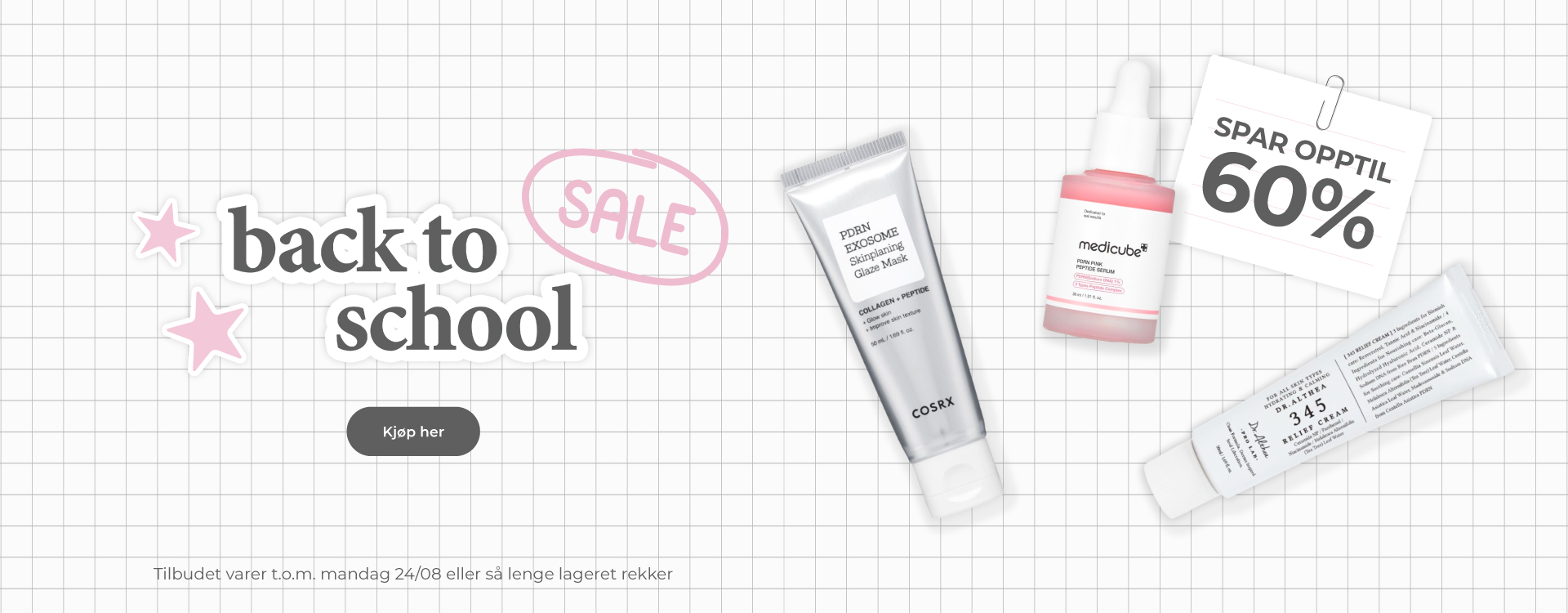 Back to school tilbud - spar opptil 60%