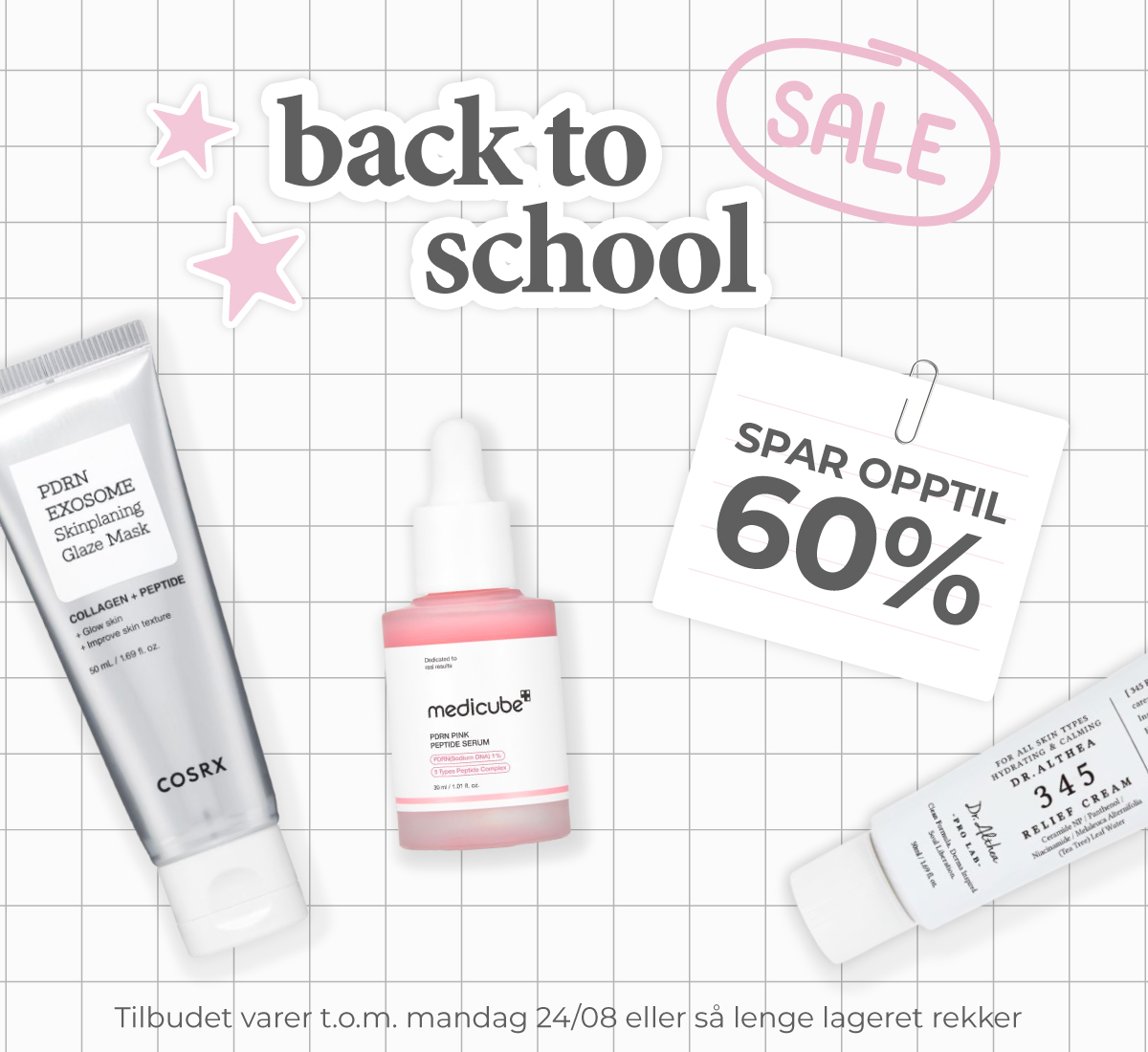 Back to school tilbud - spar opptil 60%